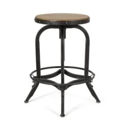 2pc Farmdale Industrial Firwood Adjustable Height Swivel Counter Height Barstools Antique Natural/Pewter - Christopher Knight Home -Dream Home Shop GUEST cc6898ca 0bf1 498a 9b18 74f4d0ebc51f