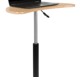 Emma And Oliver Sit To Stand Mobile Laptop Computer Desk - Portable Rolling Standing Desk -Dream Home Shop GUEST cda985ec f7c8 46f9 911a cb46266586b8