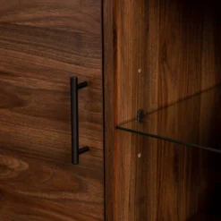 2 Door Mid-Century Modern Wood Storage TV Stand For TVs Up To 80" - Saracina Home -Dream Home Shop GUEST ce07f8dd f7aa 472e 9d1b c5ccbfbdb138