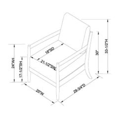 Park Valley Ladder Back Wood Arm Accent Chair - Threshold™ Designed With Studio McGee -Dream Home Shop GUEST ce32bc3c bd47 42a8 bac8 4fae9f0aa812