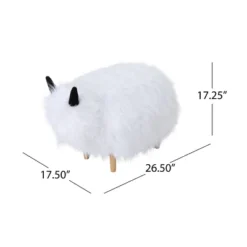 Levi Furry Yak Ottoman - Christopher Knight Home -Dream Home Shop GUEST cff58445 f91a 4324 a773 dc3d611540a2