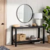 Console Table With Woven Rattan Shelf Black - Threshold™ Designed With Studio McGee -Dream Home Shop GUEST d5ca4c7c 21dc 4418 b881 7ad5a979e147