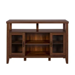 Rustic Transitional Double Door Highboy Buffet - Saracina Home -Dream Home Shop GUEST d7f5526e 48ce 4eec 9e7c 4dbc85b5e8c8