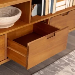 Cara Mid-Century Modern 3 Drawer TV Stand For TVs Up To 65" - Saracina Home -Dream Home Shop GUEST d8dec204 dc01 4192 bb09 5a087b69a706