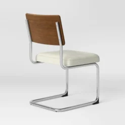 2pk Cecilton Chrome Cantilever Dining Chairs Cream Boucle - Threshold™ -Dream Home Shop GUEST da5167cd 3a46 4c0c a287 6bc5e486b905