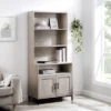 64.12" Orin Modern 2 Door Bookshelf Hutch - Saracina Home