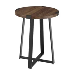 Wrightson Urban Industrial Faux Wrap Leg Round Side Table - Saracina Home 25 Wrightson Urban Industrial Faux Wrap Leg Round Side Table - Saracina Home -Dream Home Shop GUEST de11acff 57fb 43ae ba23 8b22beb8247c