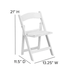 Flash Furniture 10 Pack Kids White Resin Folding Event Party Chair With Vinyl Padded Seat -Dream Home Shop GUEST e3dd344f f13d 4d40 a515 6f912b8a5a07