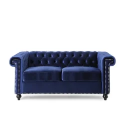 Brinkhaven Modern Glam Tufted Velvet Loveseat With Nailhead Trim - Christopher Knight Home -Dream Home Shop GUEST e6dbdeaf b34f 4bb9 8c55 a2bef1478ebe