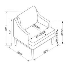 Howell Upholstered Accent Chair With Wood Base - Threshold™ Designed With Studio McGee -Dream Home Shop GUEST eaa765f5 26c5 4ecb 8f54 dd96378e2465