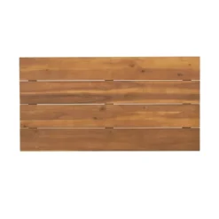 2pc Ellendale Outdoor Acacia Wood Loveseat & Coffee Table Teak/White - Christopher Knight Home -Dream Home Shop GUEST eb5c17dd e75d 48ff b973 e00b6e6aaf96