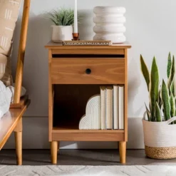 Stiva Classic Mid-Century Modern 1 Drawer Nightstand - Saracina Home 28 Stiva Classic Mid-Century Modern 1 Drawer Nightstand - Saracina Home -Dream Home Shop GUEST ee2f70db 4e78 4367 afb5 cf038cb6780d