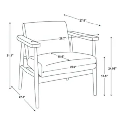 Upholstered Natural Wood Accent Chair - Hearth & Hand™ With Magnolia -Dream Home Shop GUEST efd29593 c505 45ce 8b88 af9ffc1f09ea