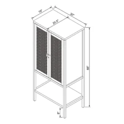 66" East Bluff Woven Cabinet Black - Threshold™ Designed With Studio McGee -Dream Home Shop GUEST f0f96919 4336 4aac bf37 3083b43583f1