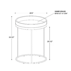 Wood & Steel Accent Side Table - Natural/Black - Hearth & Hand™ With Magnolia -Dream Home Shop GUEST f1970950 e325 494c 9c80 57b3608cf0fd