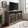 Transitional 4 Door Windowpane TV Stand For TVs Up To 65" - Saracina Home -Dream Home Shop GUEST f65e182b 32d5 42aa 9fc8 2e5b84107c24