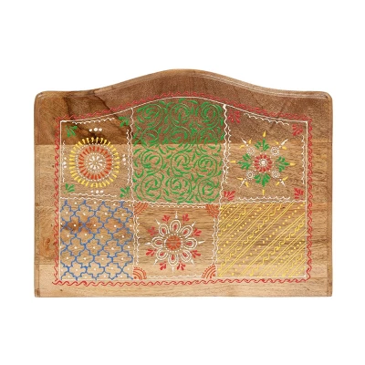 Ailey Handcrafted Boho Mango Wood 3 Drawer Nightstand Natural - Christopher Knight Home 8 Ailey Handcrafted Boho Mango Wood 3 Drawer Nightstand Natural - Christopher Knight Home - Image 6