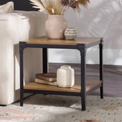 Set Of 2 Benny Urban Industrial Angle Iron Side Tables - Saracina Home -Dream Home Shop GUEST fb2a554d 6054 4753 b5b4 44f760fd07d6