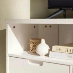 Cara Mid-Century Modern 3 Drawer Corner TV Stand For TVs Up To 58" - Saracina Home -Dream Home Shop GUEST fb957360 40de 4089 a8ee 5e1e6d667985