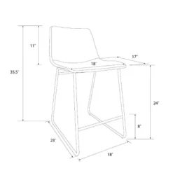 Bowden Faux Leather Counter Height Barstool - Threshold™ -Dream Home Shop GUEST fc17995b 497f 4a5a 958c c9c8bb9e68cc
