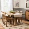 Pedestal Wood Dining Table - Natural - Hearth & Hand™ With Magnolia -Dream Home Shop GUEST fc6e274e 0696 43d6 8a73 c5e00e65ba98