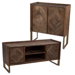 Glacerad Reclaimed Wood Media Console For TVs Upto 50" Brown - Aiden Lane 21 Glacerad Reclaimed Wood Media Console For TVs Upto 50" Brown - Aiden Lane -Dream Home Shop GUEST fc78f503 8a04 4d7b 8d17 51d39515250f