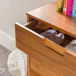 Mid-Century Modern Groove Wood 6 Drawer Dresser - Saracina Home 34 Mid-Century Modern Groove Wood 6 Drawer Dresser - Saracina Home -Dream Home Shop GUEST fcb730ab 9952 4f83 9614 24322242cf6c