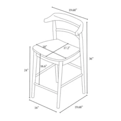 Kaysville Curved Back Wood Counter Height Barstool - Threshold™ Designed With Studio McGee -Dream Home Shop GUEST fd10f3f7 c840 492c 99c3 22fe1ea36f2d