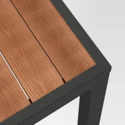 Bryant 6 Person Faux Wood Rectangle Patio Dining Table - Gray/Natural Wood - Threshold™ -Dream Home Shop GUEST fe0a4618 2959 4bc4 8d9a 99dfcf05fb48