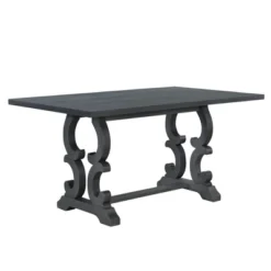 6 PCS Retro Dining Set With Unique-designed Table And Upholstered Chair-ModernLuxe -Dream Home Shop GUEST fe9eaee8 b05d 44ca b5ff b3dd9c5c3608